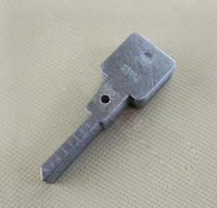 hu66 engraved line scale shearing teeth blank car key lock for vw locksmith tool lishi 2 in1