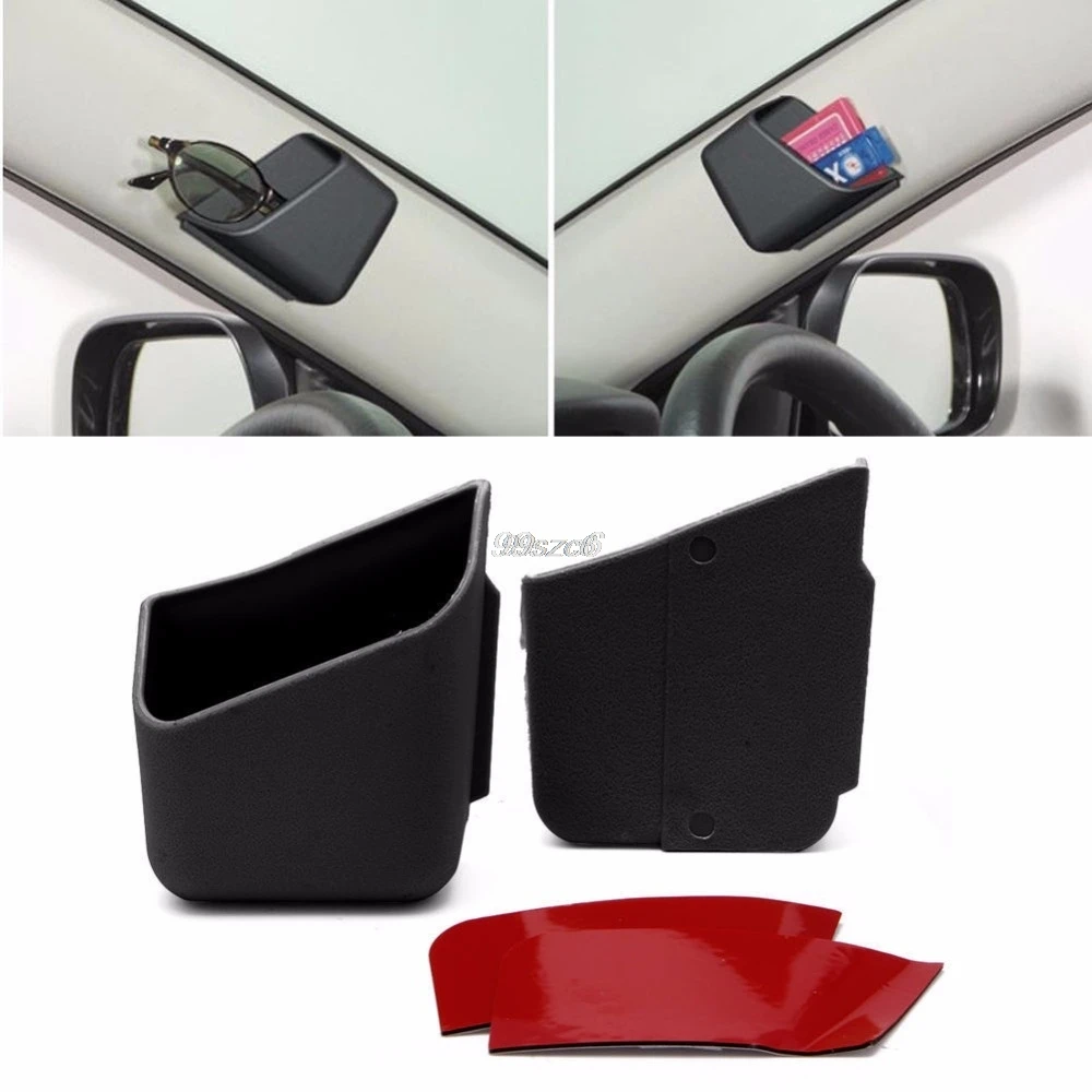 

2pcs Universal Car Accessories Glasses Organizer New Storage Box Holder Black New DropShip Dropshipping