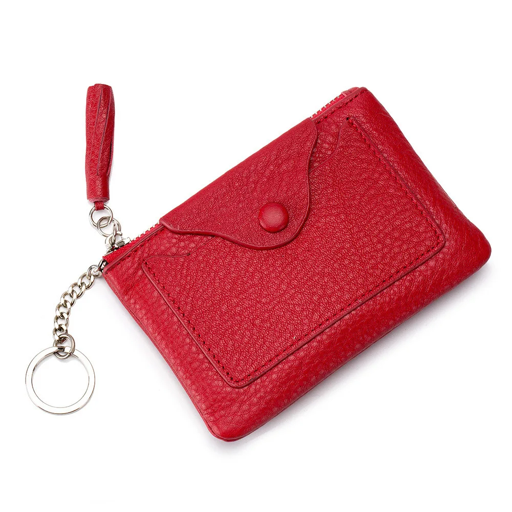 Bright Red Для женщин кошелек для мелочи Для мужчин детские мини-кошелек с длинными рукавами, с отделение для монет на молнии многофункциональный небольшой монеты кредитки карты брелок-кошелек - Цвет: Bright Red