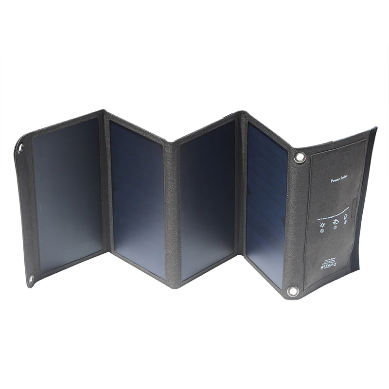 Серый двойной USB 5 V 28 W солнечная панель для мобильного телефона планшетный ПК