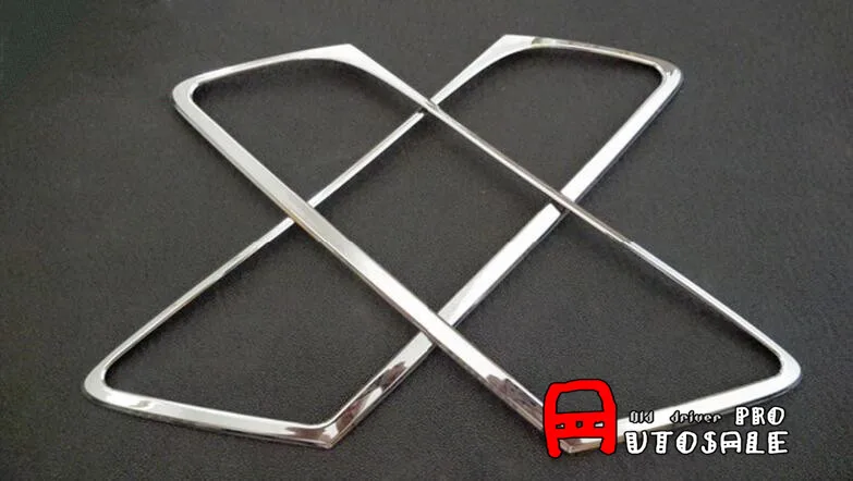 

ABS Chrome Front Head Light Head Lamp Frame cover trim 2pcs For Audi Q5 2013 2014 2015