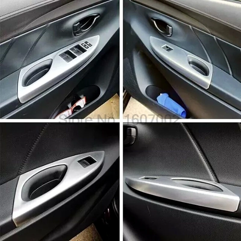 Для Toyota Vios Yaris Sedan 2013 2014 LHD хромированная Автомобильная Внутренняя дверь