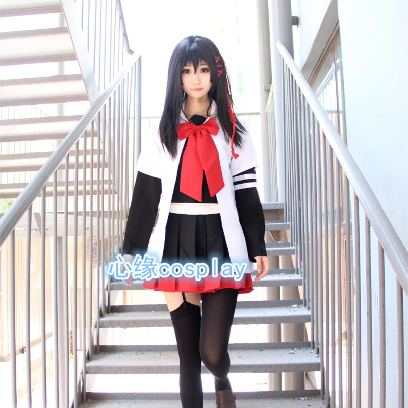 

Ichinomiya Eruna Mikagura Seisa Cosplay Costume Anime Girls Lolita Dress Set