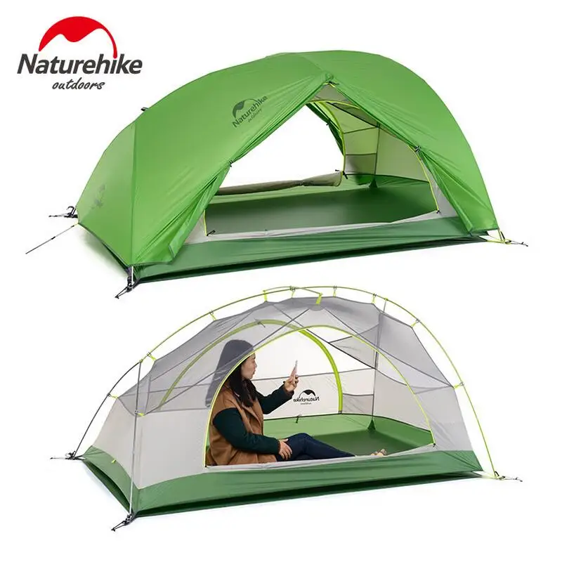 

Naturehike Ultralight 2 PersonTents Waterproof Hiking Walking Double Layer Beach Outdoor Camping Tent Fishing Tourist Equipment