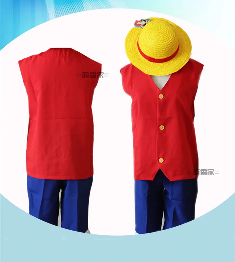 Японское аниме One Piece Monkey D. Luffy костюм комикс con Мужская ролевая игра косплей