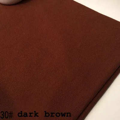 30 dark brown Хлопок/лен вареный креп синий розовый зеленый фиолетовый черный темно-синий желтый коричневый ткани для одежды платье Весна ручной работы ремесло Sashiko - Цвет: 30 dark brown
