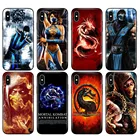 Чехол из ТПУ для iphone 5 5s se 6 6s 7 8 plus x 10, Черный силиконовый чехол для iphone XR XS 11 pro MAX Scorpion Sub Zero Mortal Kombat x