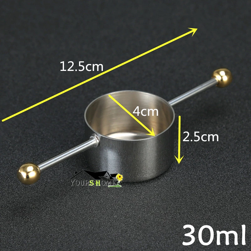 Мерный стакан инструменты Бар мера шейкер для коктейля с ручкой виски Барные
