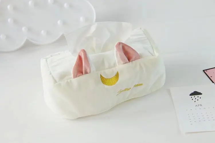 IVYYE Sailor Moon Cat Аниме, плюшевая ткани Коробки дома Бумага крышка украшения салфетка с героями мультфильмов держатель Автомобильный карман коробка унисекс для девочек; Новинка