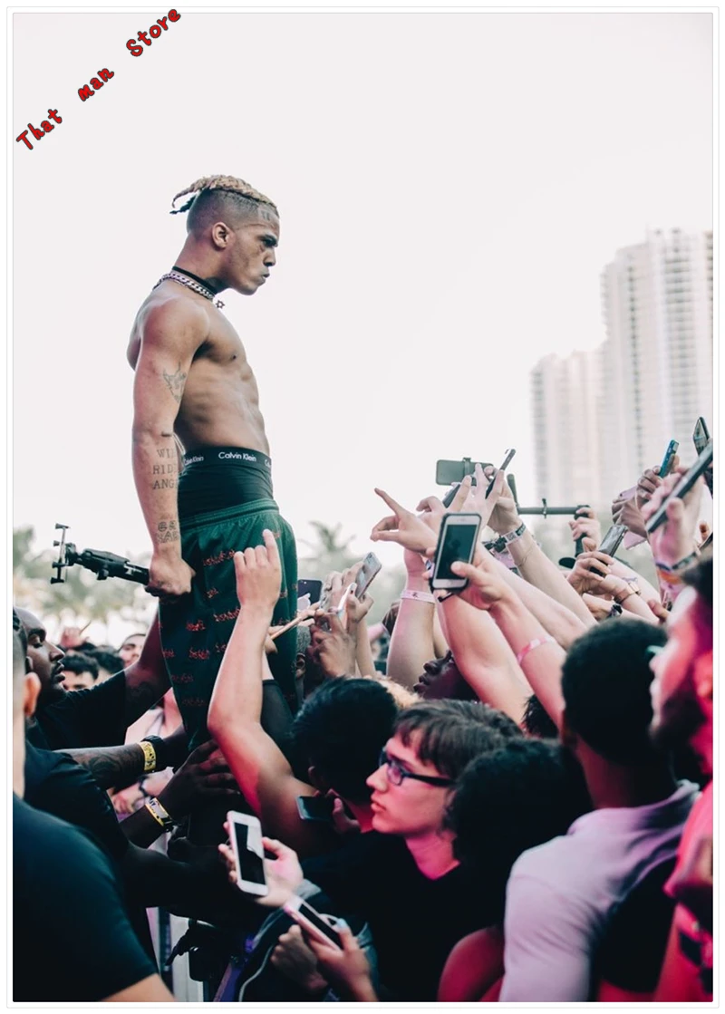 Плакаты и принты XXXTentacion Jahseh Dwayne Onfroy рэпер певец настенные картины для гостиной
