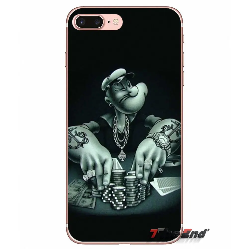 Силиконовый чехол для телефона Xiaomi Redmi 4 3 3S Pro Mi3 Mi4 Mi4i Mi4C Mi5 Mi5S Mi Max Note 2 Anime popeye poker |