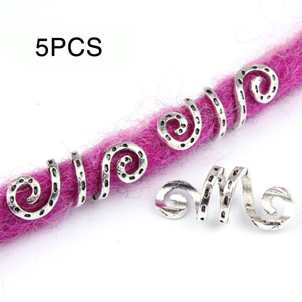 5 шт. винтажные серебряные зажимы для волос|Звенья кольца и трубки| |