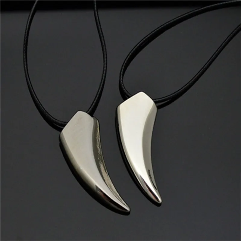 Мужское ожерелье с волчьими зубьями из нержавеющей стали|Ожерелья подвеской| |