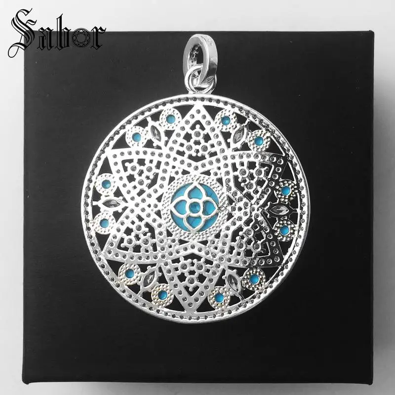 Pendant Ornament Blue Stone For Women 2020 New Gift Jewelry Fit Necklace thomas | Украшения и аксессуары