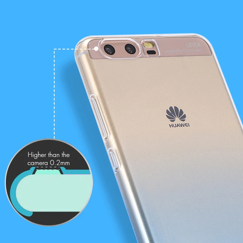 Cute Phone Case for Huawei P9 Plus 5.5 inch Ultrathin Soft 3D Silicone TPU Gradient Transparent Protection Back Cover Funda |