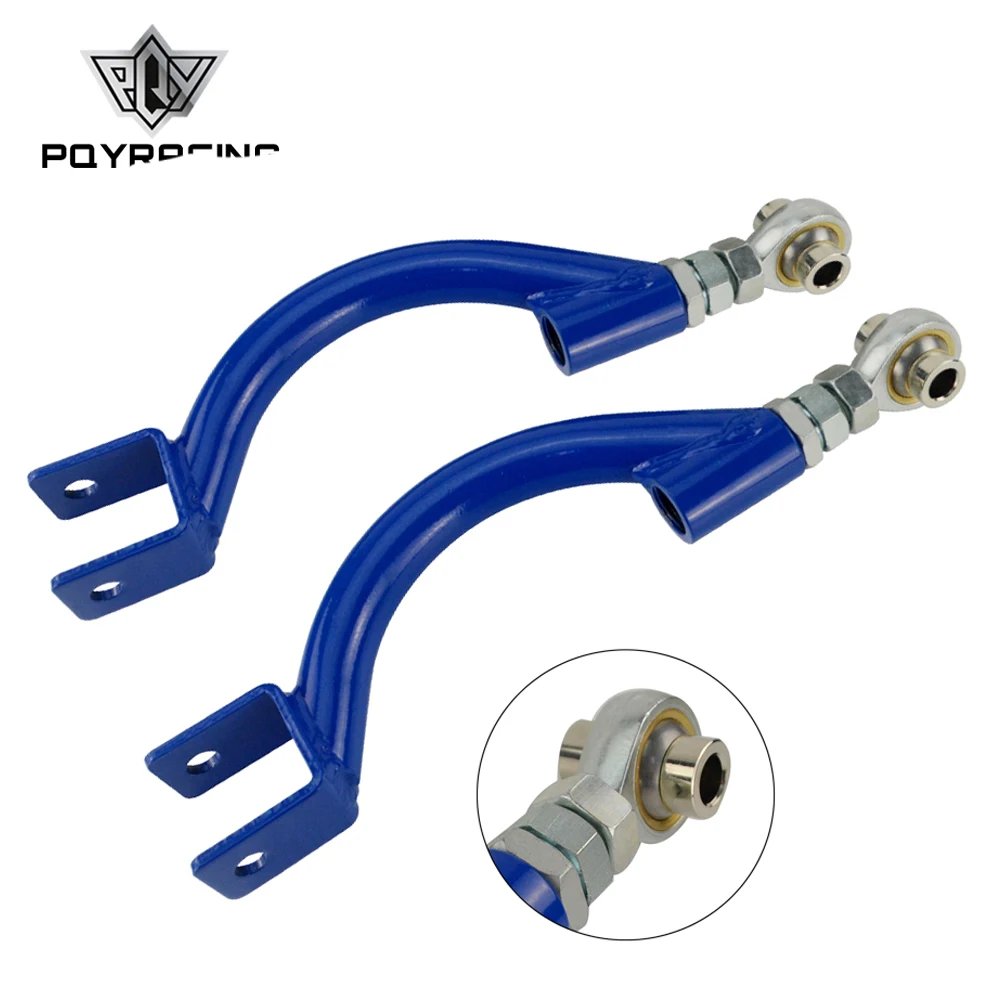 PQY Тяговый стержень синий для 95-98 240SX S14 S15 R33 задний Регулируемый развал рычаг управления Комплект подвеска PQY 9817