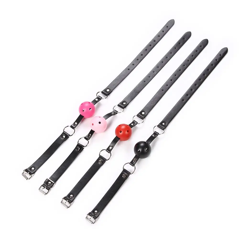 БДСМ товары для взрослых рот мяч кляп женщин и мужчин кожа рабский в фиксация