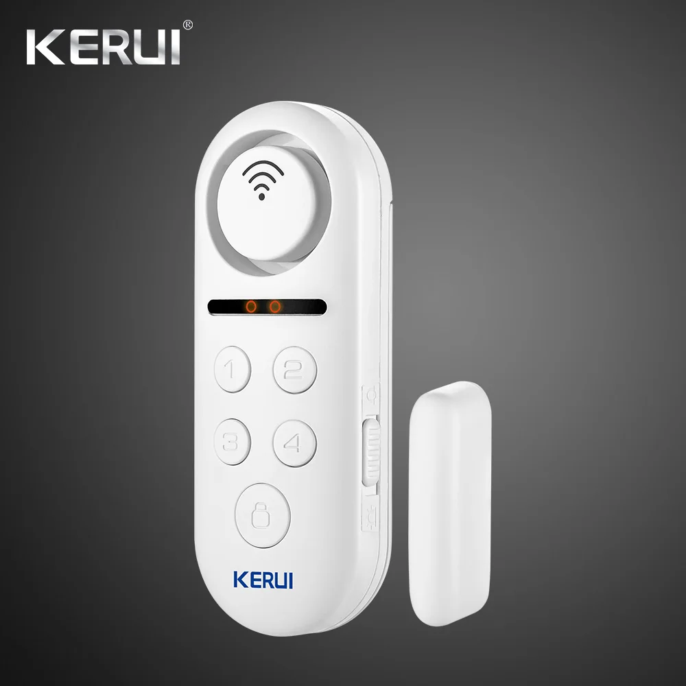 White KERUI WD3 Wi-Fi дверная сигнализация Система управления приложением домашняя охранная сигнализация 120дБ датчик окна пароль охранная сигнализация система безопасности - Color: White