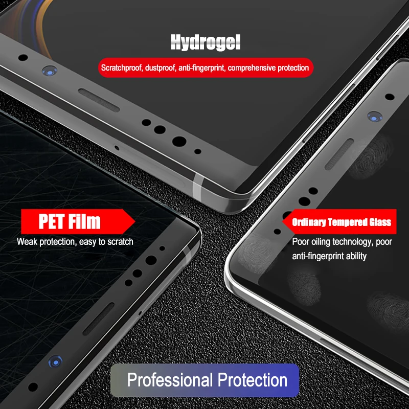Мягкая Гидрогелевая Защитная пленка для Samsung Galaxy S10 S8 S9 Note 8 9 10 Plus S7 Edge e полное