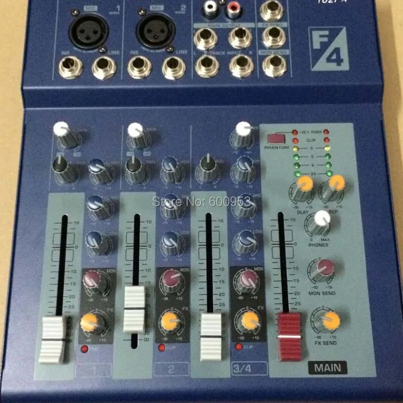 Распродажа! Pro 4 канальный микшер смешивания звук консоли для беспроводной