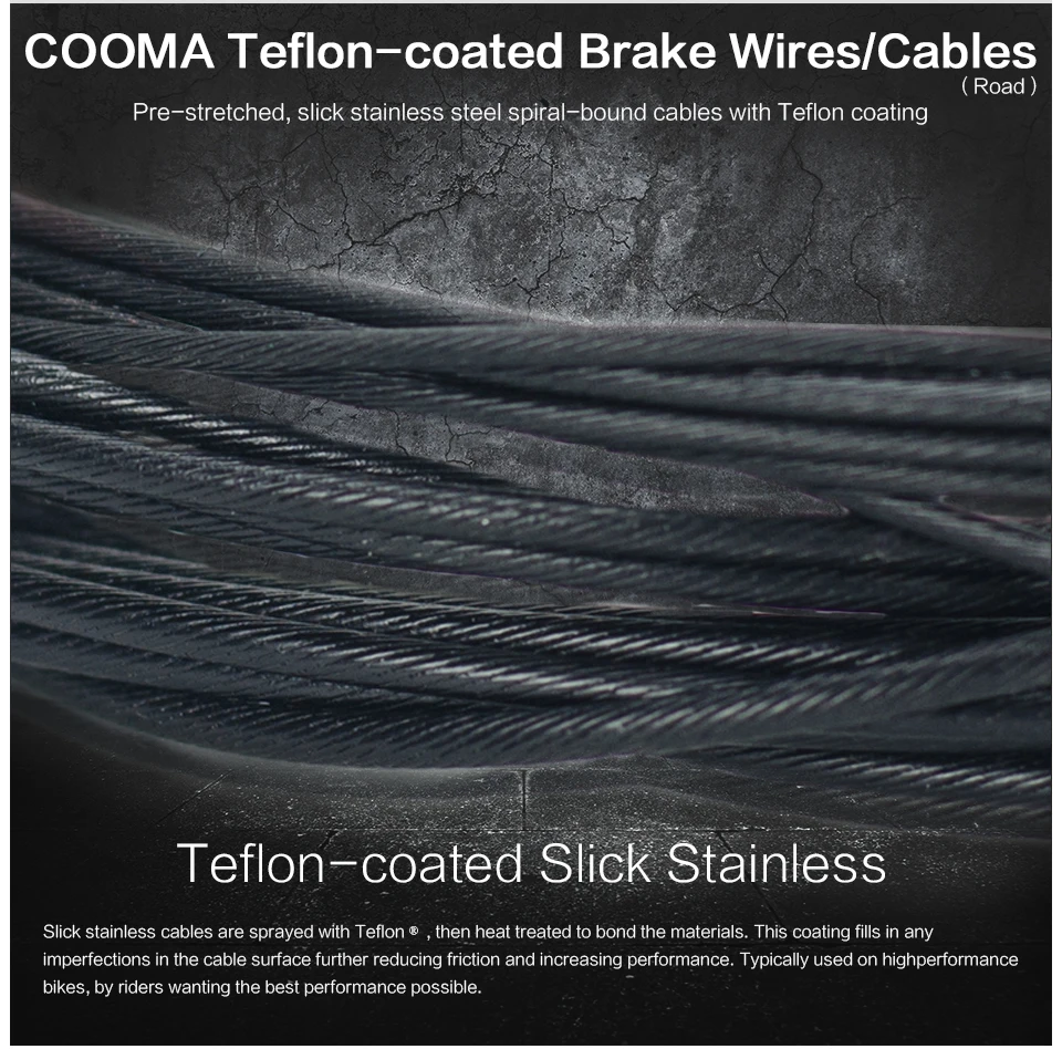 Тормозной кабель для дорожного велосипеда с тефлоновым покрытием Тормозные