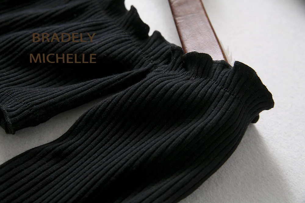 BRADELY MICHELLE летние женские короткие топы с оборками, короткие сексуальные голые