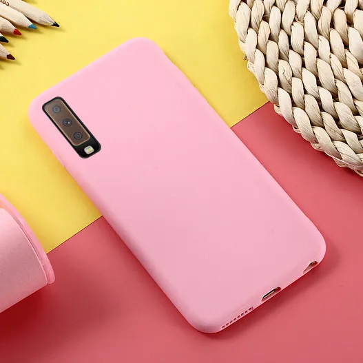 Мягкий блестящий чехол из ТПУ для Samsung Galaxy A7 2018 A750 A50 S8 S9 S10 Plus Lite S10E A70 A90