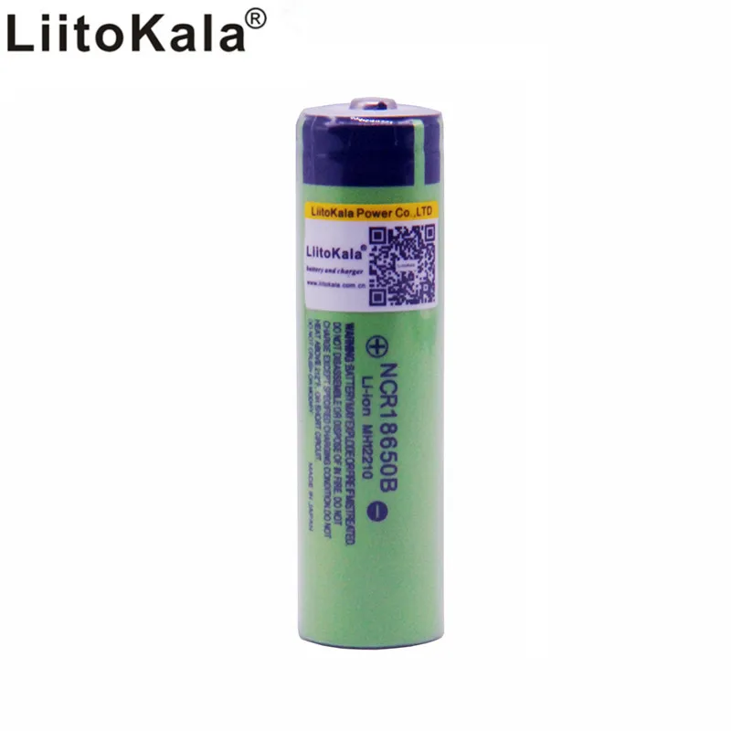 Литий-ионный аккумулятор Liitokala 18650 3400 мА/ч 3 7 В для фонарика NCR18650B (без печатной