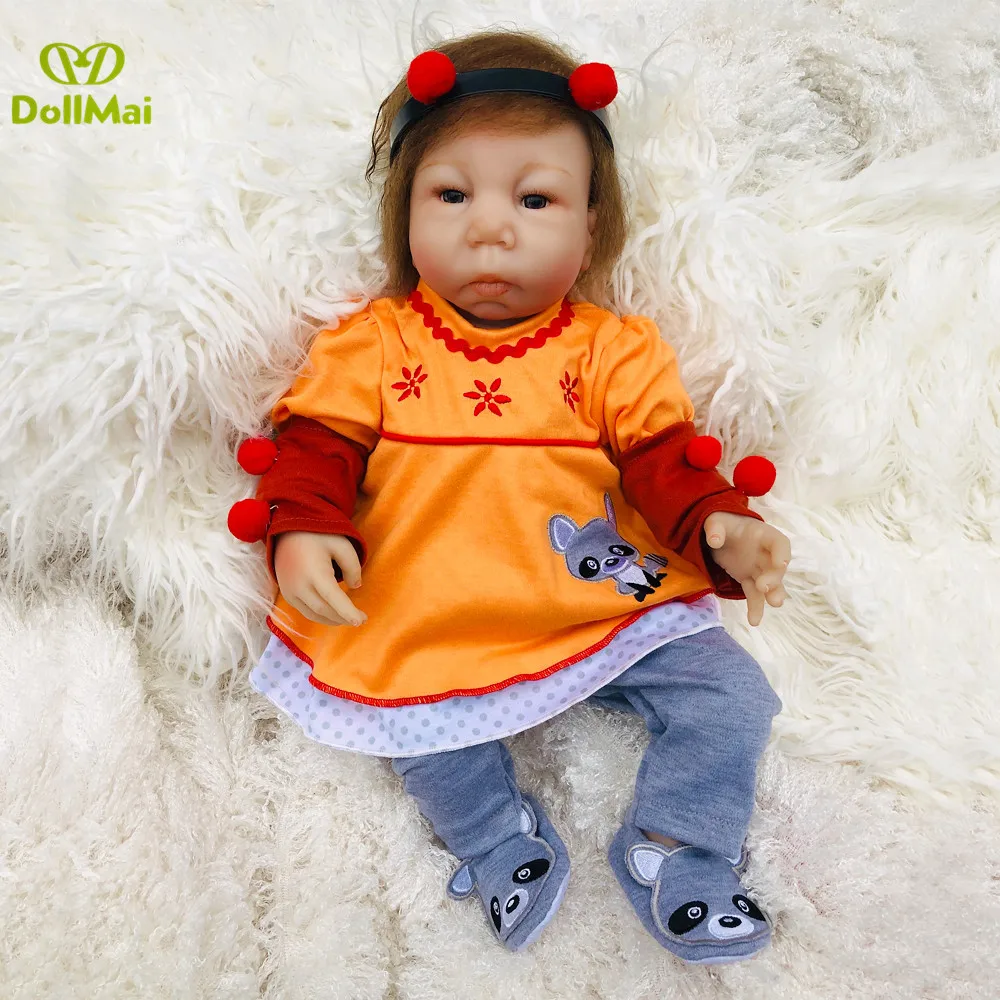 Reborn baby doll для девочек игрушки 18 &quot45 см мягкие силиконовые куклы хэндмейд