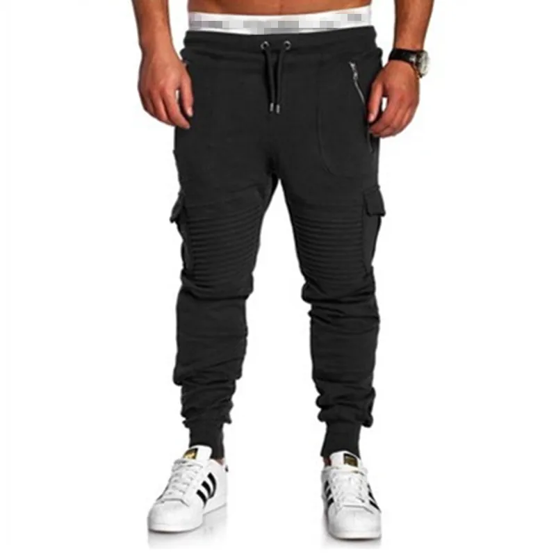 2019 Мужские штаны для бега Осенние шаровары мужские камуфляжные военные