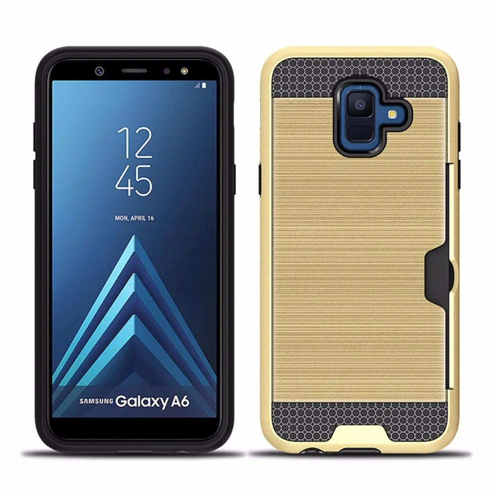 Для samsung galaxy A6 плюс 2018 2 в 1 с карты карман чехол для + телефона a6 A605F |