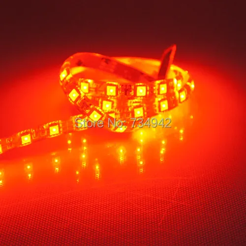 Waterproof-IP65 1 метр DC 12 V SMD5050 гибкий светодиодный ленты 60 s на белый красный зеленый