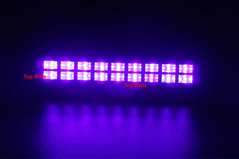 Светодиодный настенный светильник 18x3 Вт сценический s DMX УФ-цвет черный для бара