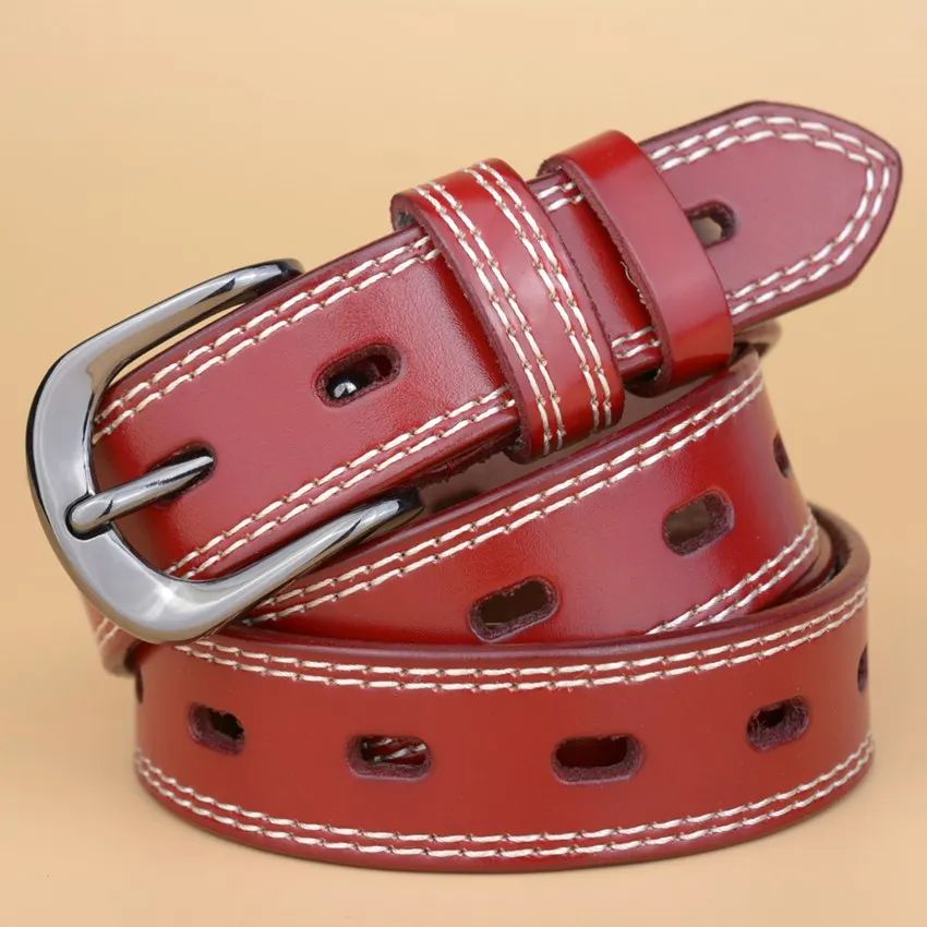 Женский ремень из воловьей кожи брендовый дизайнерский в стиле ретро модные