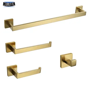 Набор аксессуаров для ванной комнаты, Черное и Золотое и хромированное полотенце, кольцо, держатель для туалетной бумаги, крючок для халата, аксессуары для ванной комнаты