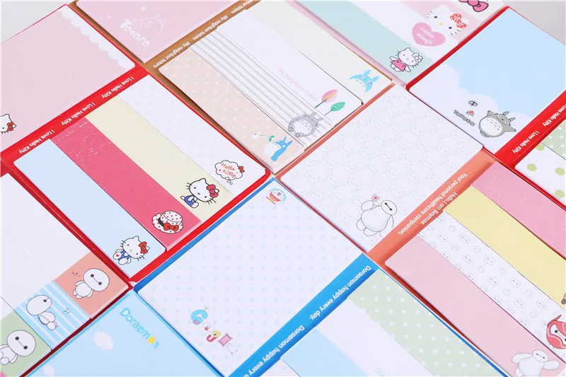 Hethrone Totoro Doraemon клейкая бумага для заметок, Канцтовары, самоклеющиеся наклейки для скрапбукинга Papeleria, блокнот для заметок, милый Papeleri