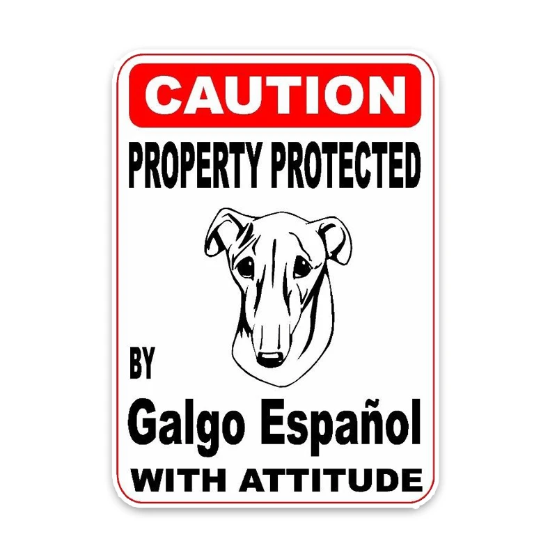 YJZT 15*11 4 см объект защищенный Galgo Espanol декоративная собака для автомобиля наклейка