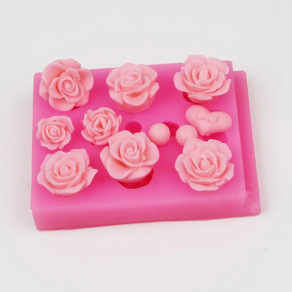 Цветок силиконовые формы 3D инструменты для украшения тортов из мастики Sugarcraft кекс форма для шоколадной выпечки формы
