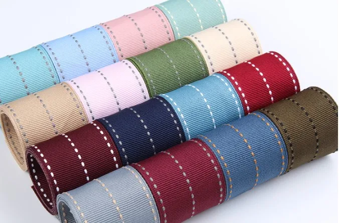 

Kewgarden Wholesale 38mm 25mm 9mm Dotted Line Stripe Satin Ribbons Handmade Tape DIY Bowknot Ribbon Accessories Riband 50y/lot