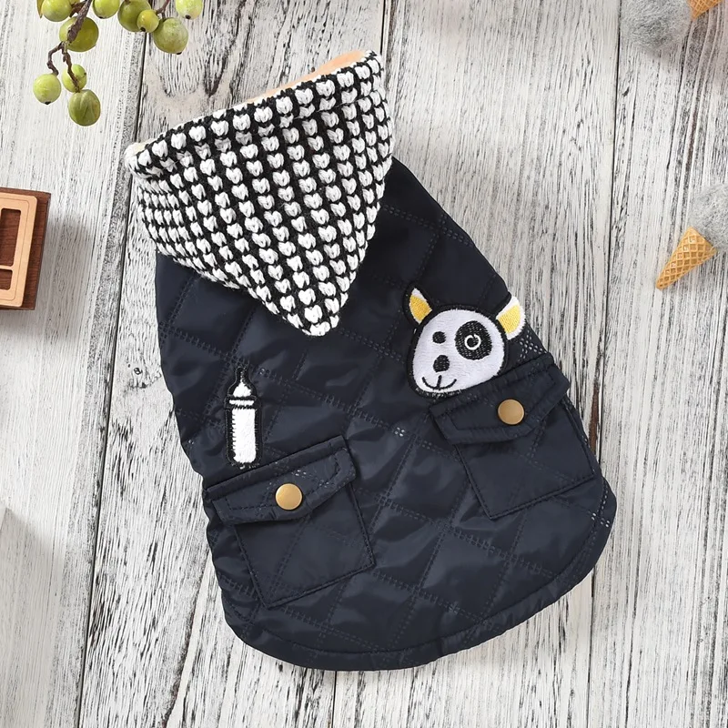 Клетчатые шапки одежда для маленьких собак XS XXL оптовая продажа пальто щенков