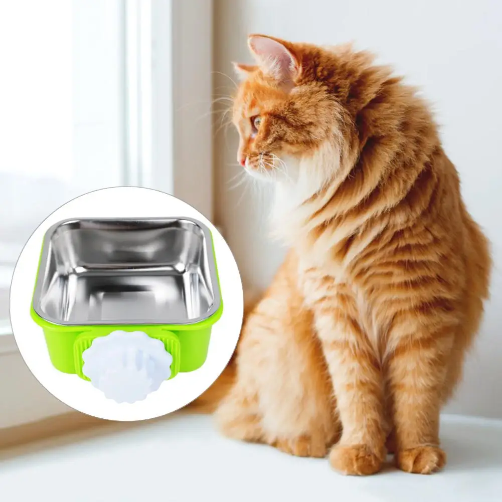 3 вида цветов квадратная миска для кормления домашних животных кормушка из