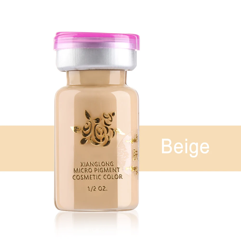 Beige 1 бутылка, карандаш для бровей, губ, тату, чернила, эмульсии, полуперманентный Макияж Бровей, прочный пигмент, микроблейдинг, инструмент для красоты, принадлежности - Цвет: Beige