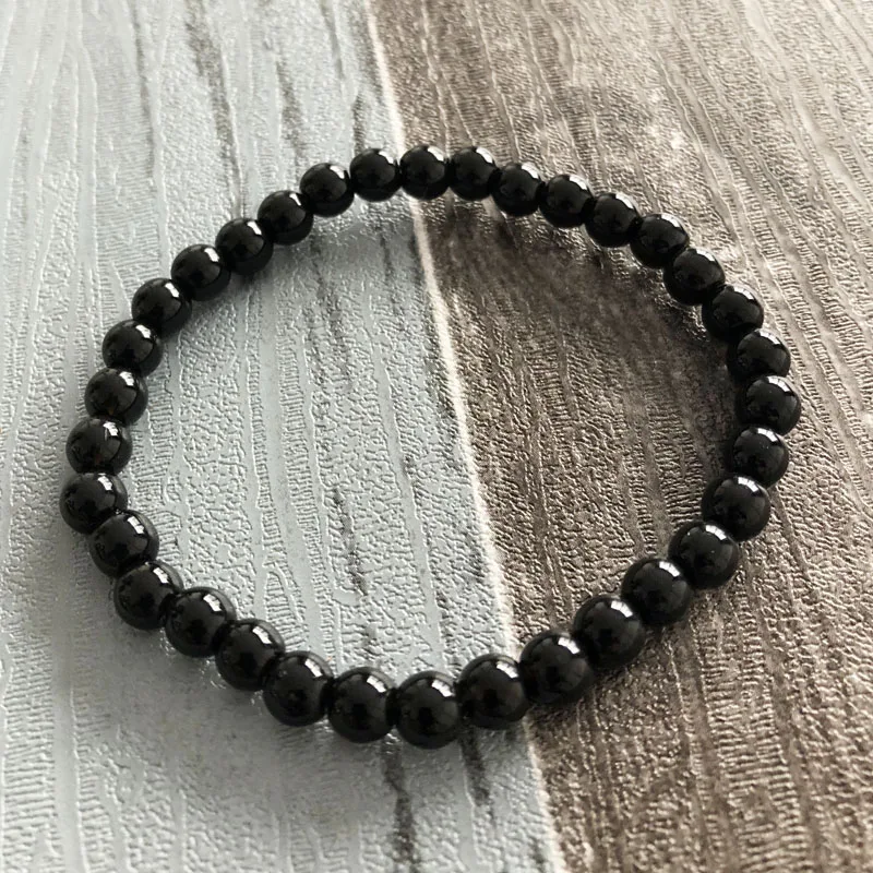 Набор браслетов из лавы и Лабрадорита в африканском стиле натурального камня