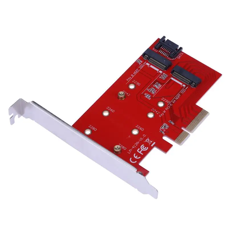 Высокоскоростной Pci-E X4 для Ngff (M.2) жесткий диск Ssd карта Расширение Sata кабель