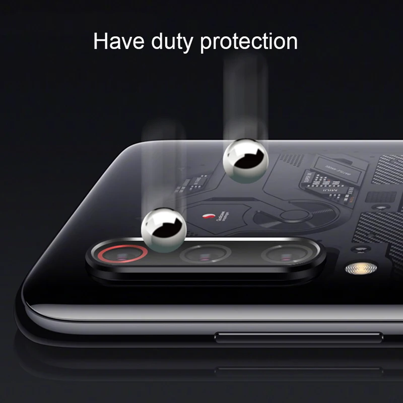 Для Xiaomi mi 6X Защитная пленка для объектива камеры + металлическое кольцо задней