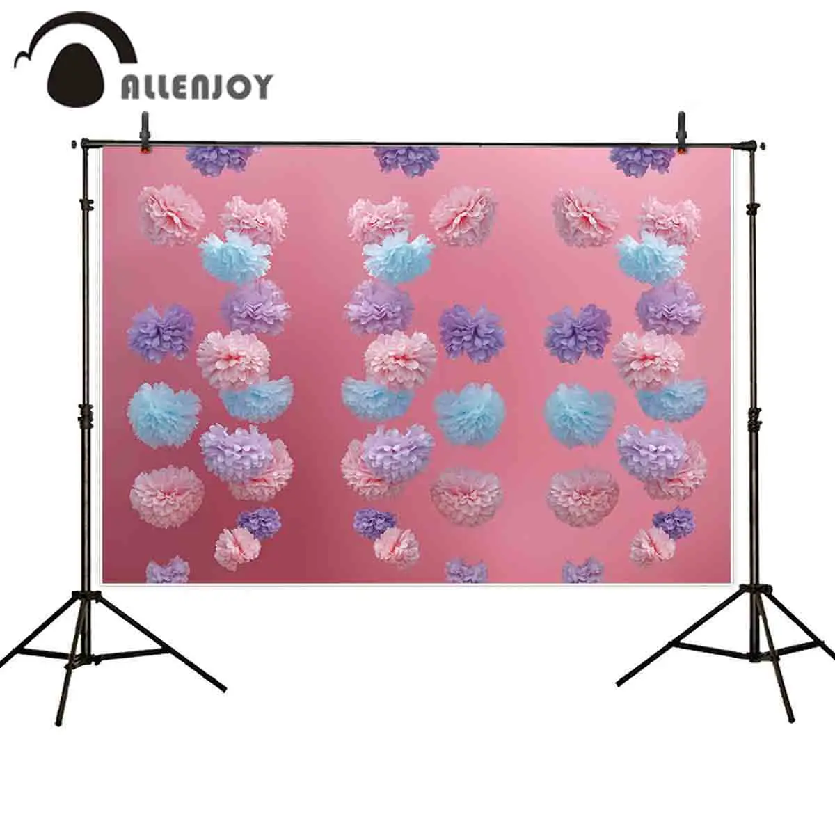 Allenjoy фон для фотосъемки с бумажным цветком и розовым декором принцессы Фотофон