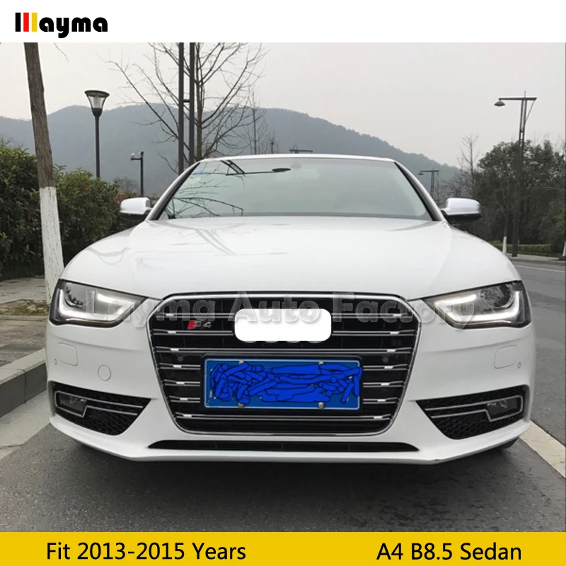 RS4 Стиль ABS Хром Передняя заслонка для противотуманной фары Противотуманные