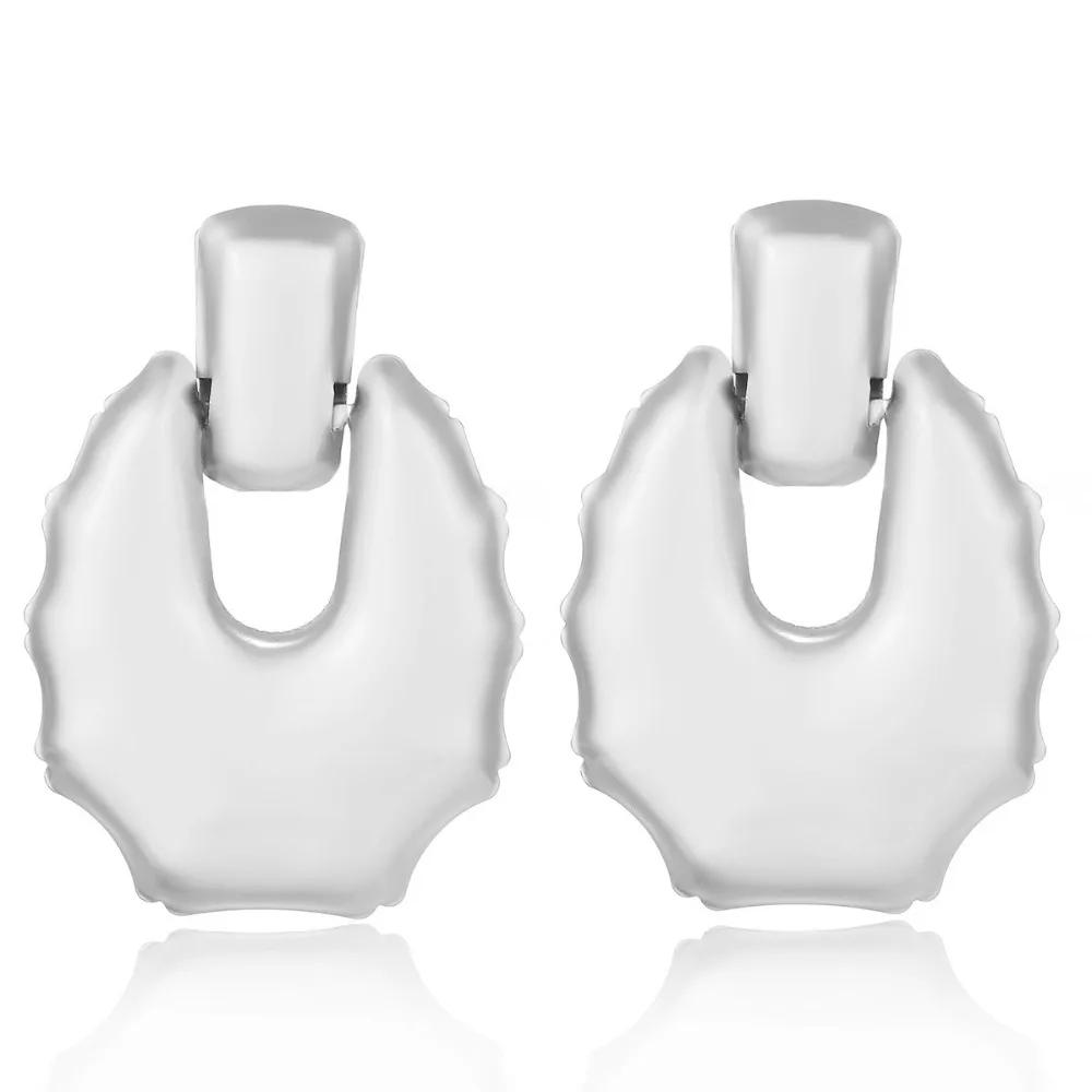 geometric metal earrings fashion jewelry brincos dangle grote oorbellen | Украшения и аксессуары