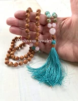 long wooden knot seidiment jaspers wood beads trendy jewelry