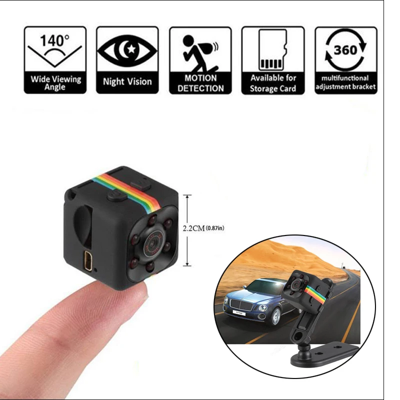 SQ11 HD 480P мини камера датчик ночного видения Видеокамера движения DVR микро Спорт DV